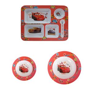 سرویس غذا خوری کودک طرح مک کویین کد rbay333 مجموعه 3 عددی